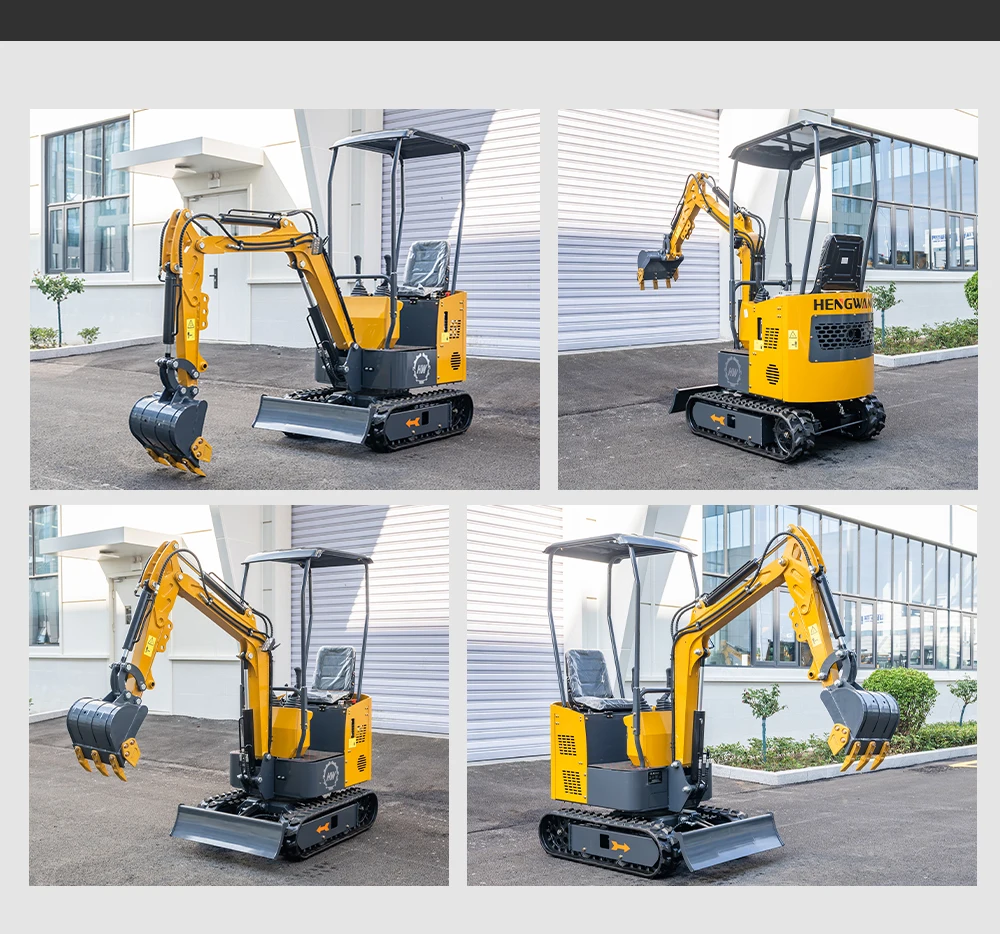 Customizable Mini Excavator 1 Ton Crawler Hydraulic Diesel Engine Small Excavators Mini Bagger Digger for Garden Farm