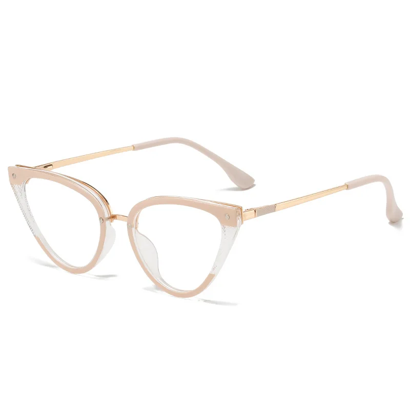 

JIAOSYJIA TR90 Hit Color Spring Hinge Round Women Men Anti Blue Light Replaceable Lens Eyeglass Eyewear Spring Leg JS1051