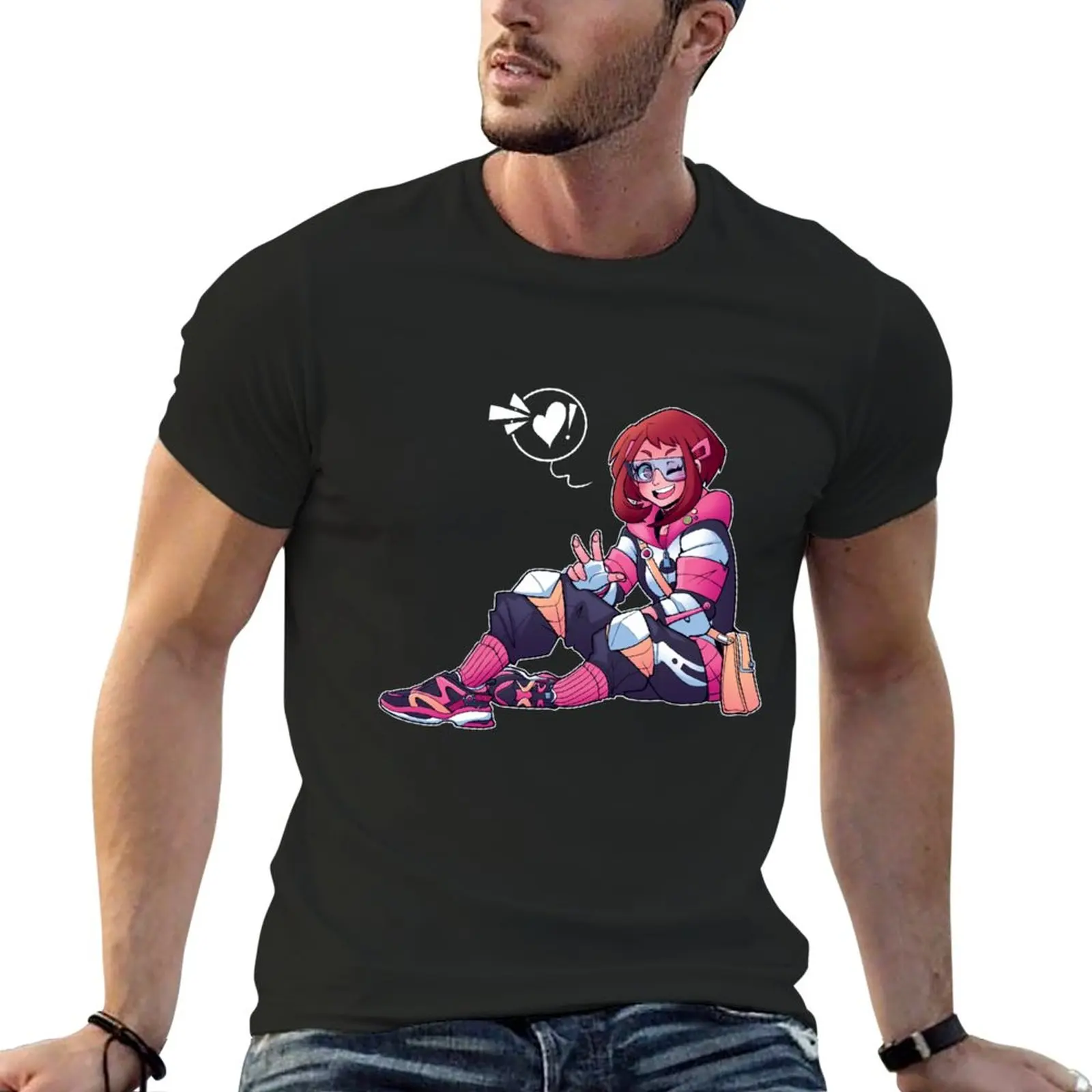 Футболка Uravity, милые топы для мальчиков, белые футболки, футболки для мужчин с графическим рисунком