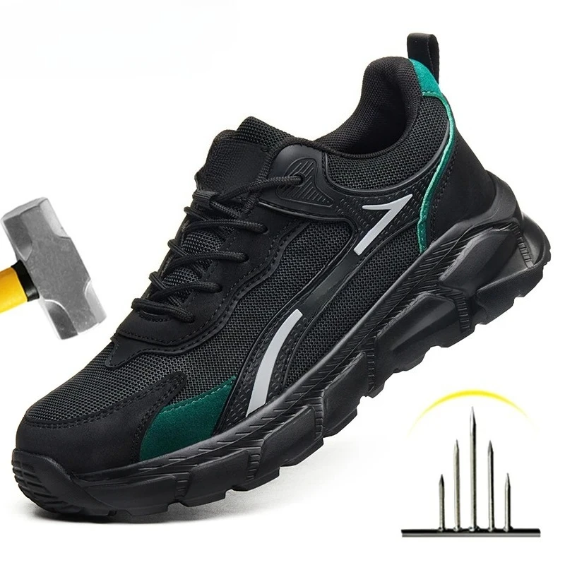 Safety Puncture Resistant Fashionable Safety Shoes Men's Protective Shoes Work Boots