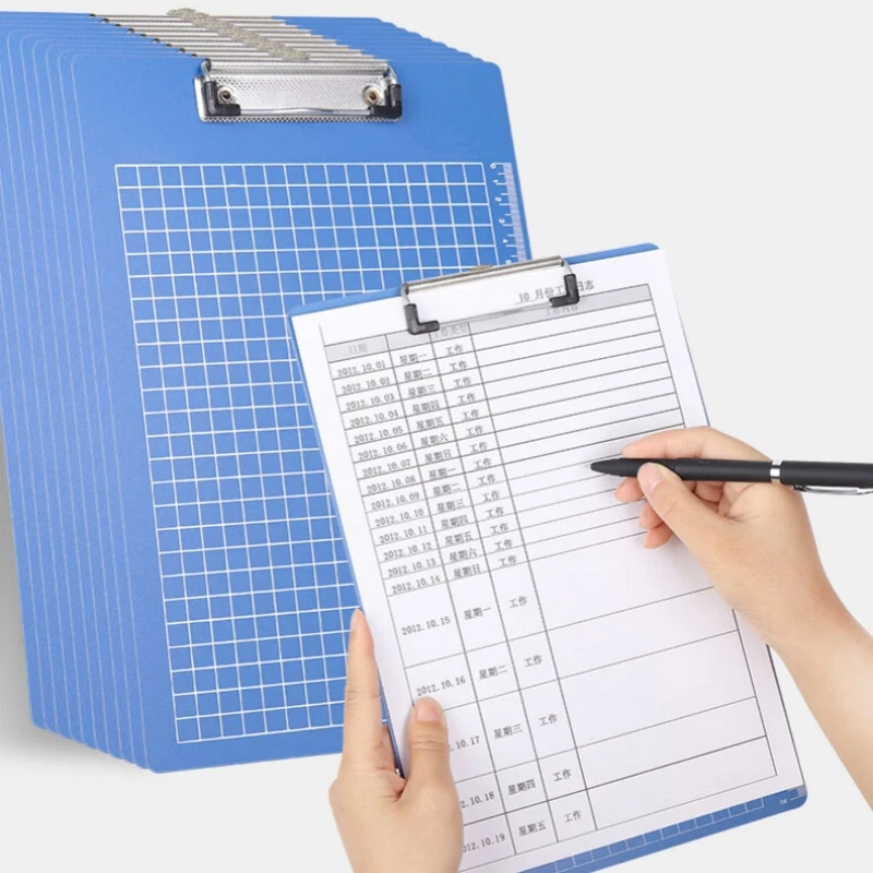 A4 Plastic Copy Board, Writing Board, Writing Pad, Office Board, Hanging Writing Board, 1 Set