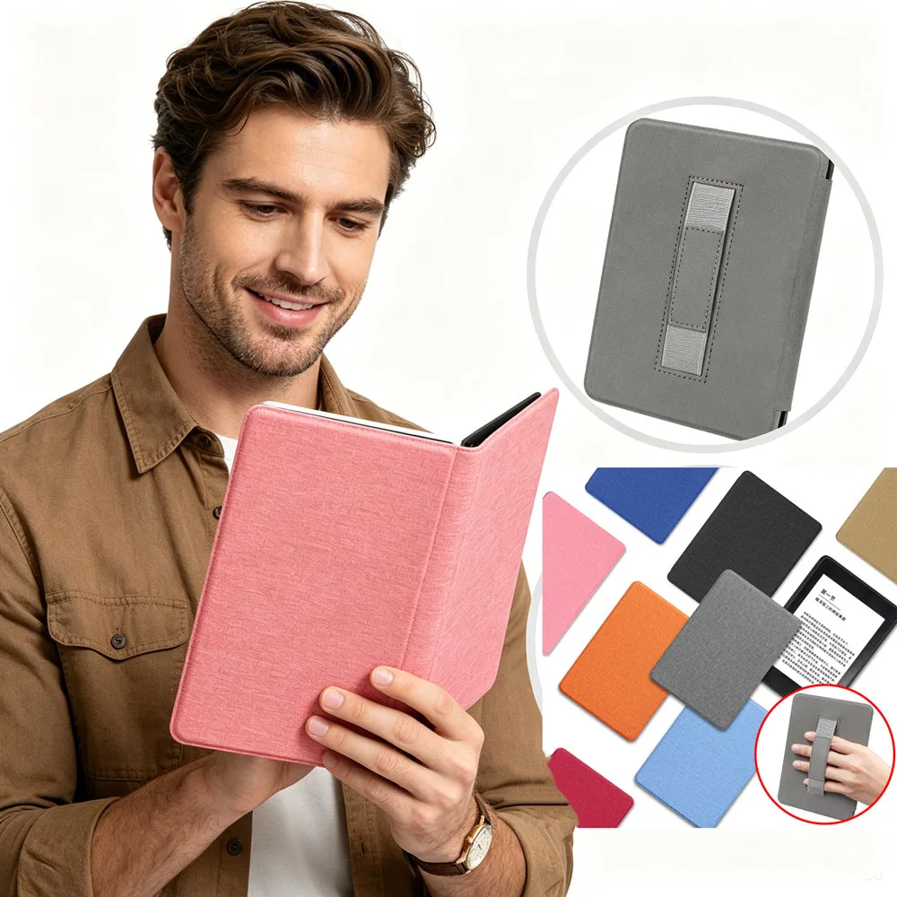 Smart Case for New Kindle 11th 6'' RS23CV 2022 11th 6 Inch C2V2L3 2024 2022 Release Ebook Auto Wake Sleep With Hand Belt Cover