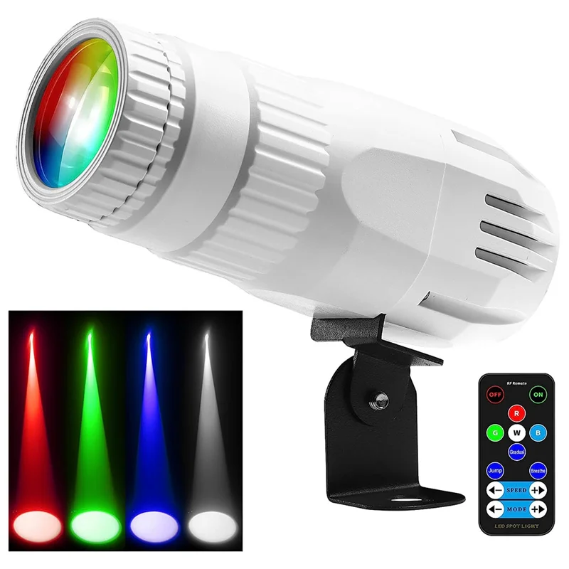

15W RGBW 4 In 1 Mirror Ball Light With Remote Control For Parties DJ Disco Club US Plug