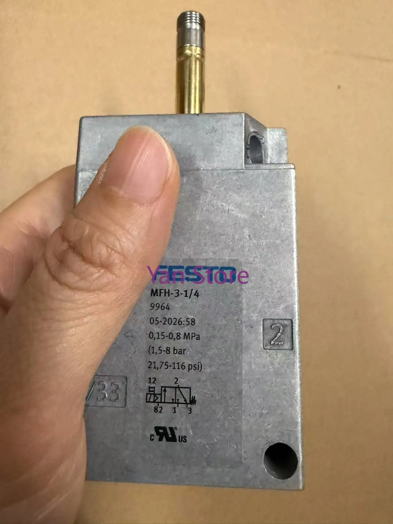 Pneumatic Components Pnuematics Valves VL/O-3-1/8-B VL/O-3-1/4 7803 9984 3/2 Way Pneumatic Control air Valve