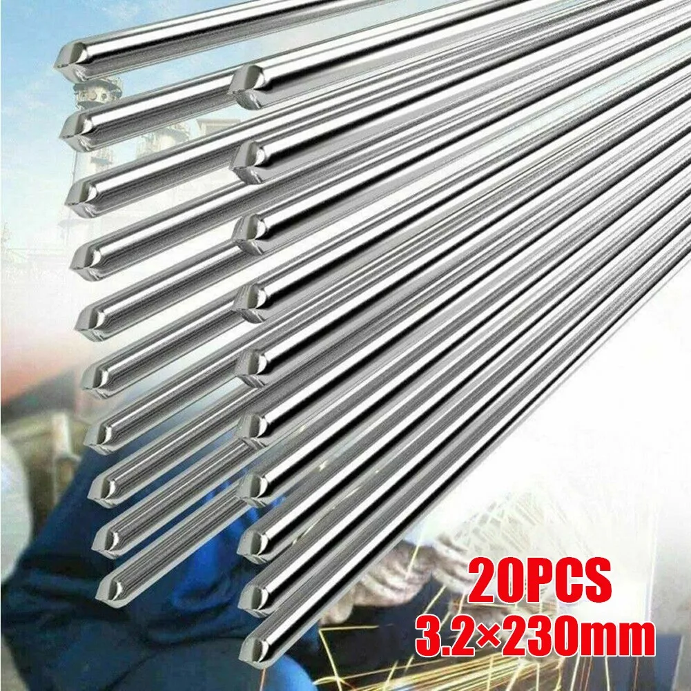 Welding Soldering Brazing Repair Rods 3.2mmx23cm Excellent Performance 32mm Aluminum Brazing Rods 20PCS Bundle