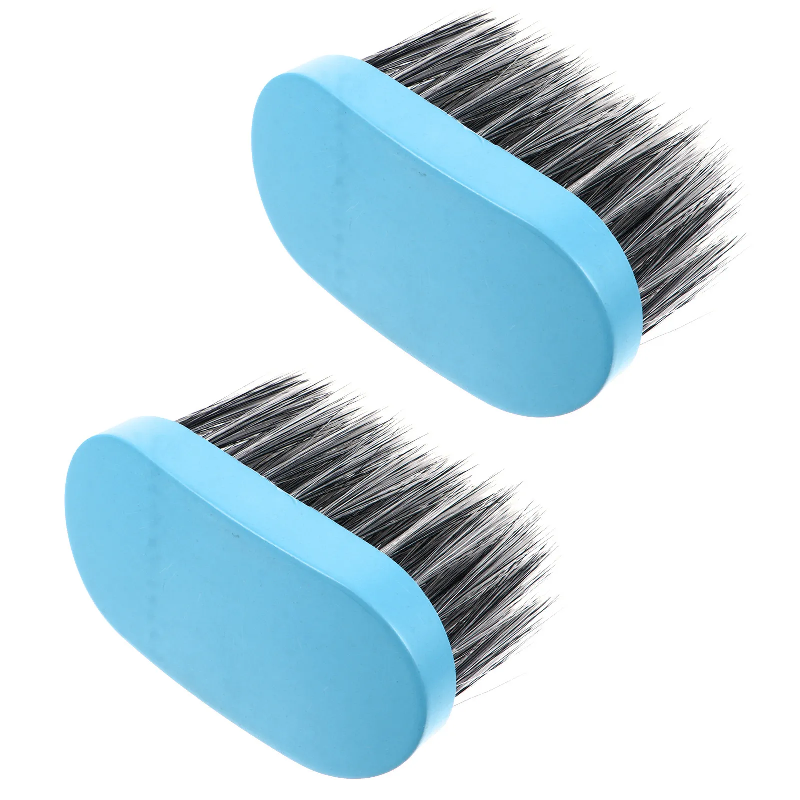 

2Pcs Professional Barber Hair Cutting Brush Long Bushy Bristles Comfortable Grip Salon Hairbrush Home Hair Sweep Brush