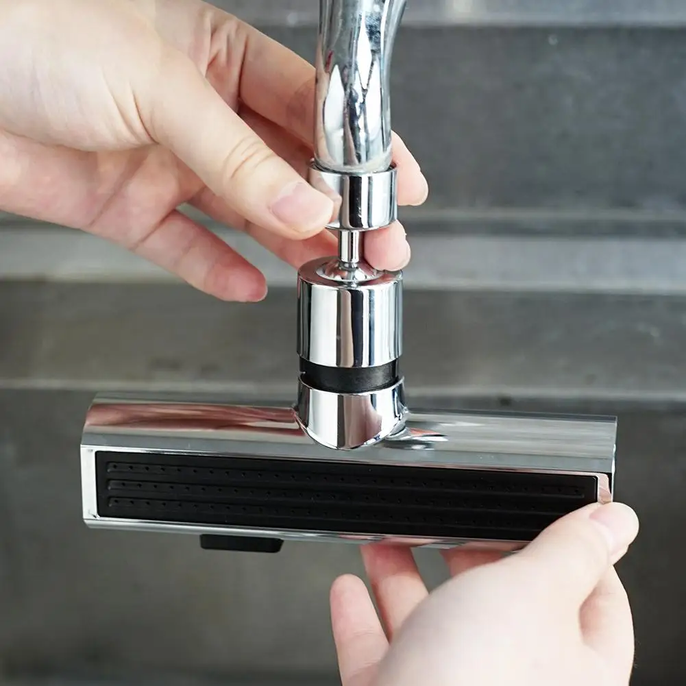 Waterfall Kitchen Faucet Waterfall Kitchen Faucet 3-Function Kitchen Sink Spray Nozzle Kitchen Tap High Pressure Kitchen Tap