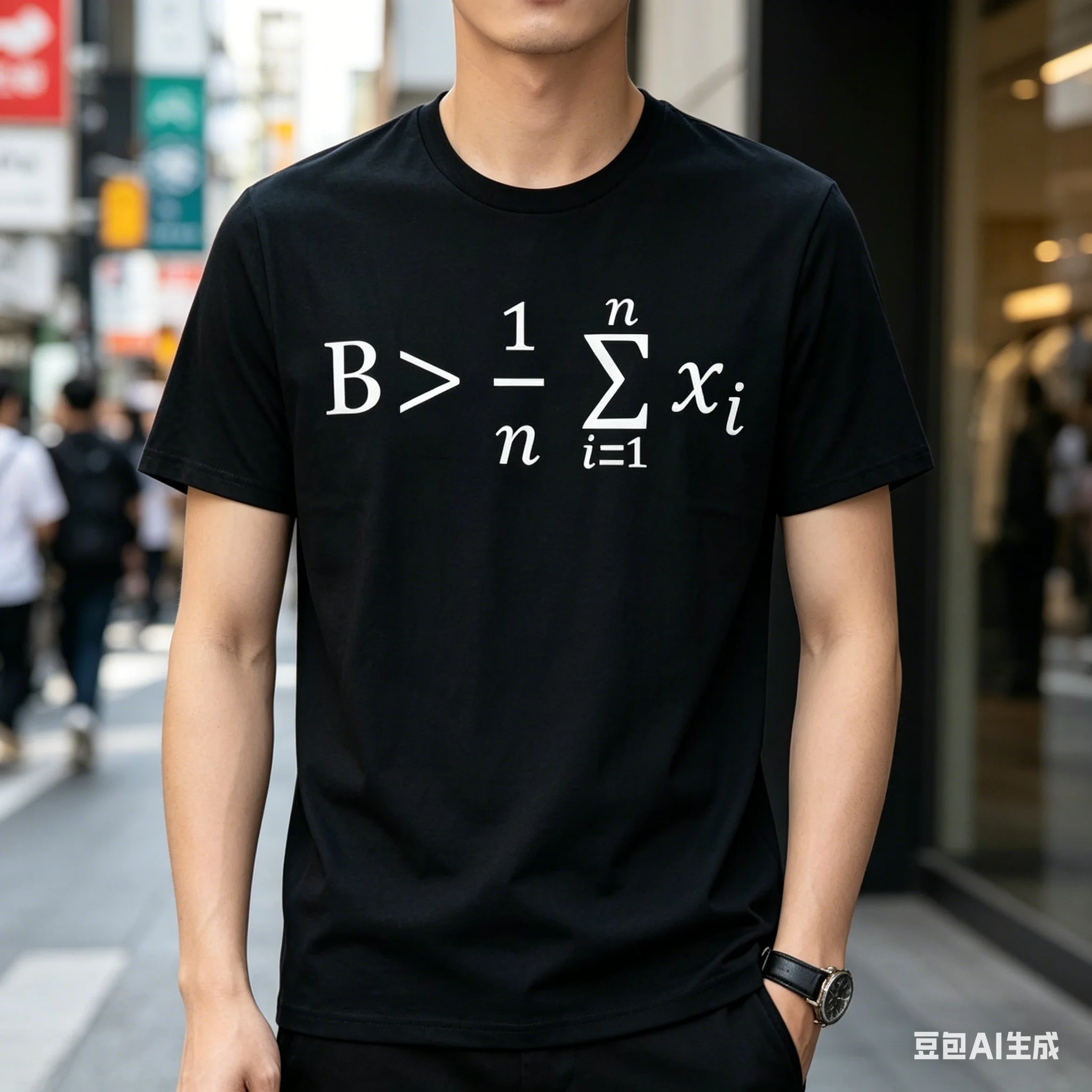 Birthday Gift Math Be Greater Than Average T-Shirt Funny Mathematical Formula Tops Tees Oversized Unisex Streetwear Men Clothing