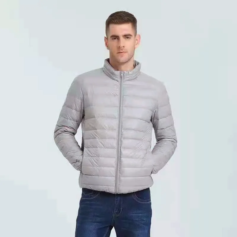 2024 Autumn Winter New Ultra Light White Duck Down Jacket Men Waterproof Casual Outdoor Portable Lightweight Male Padded Coats