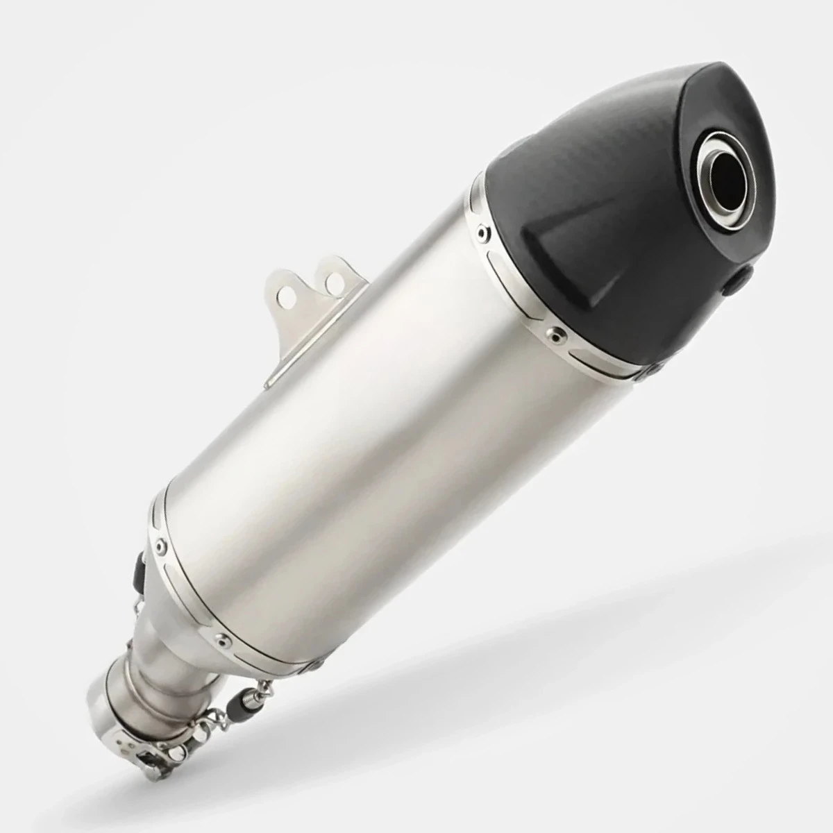 RS Motorcycle Slip-on Exhaust, compatible with KTM 690 SMC R / Duke / Enduro R (2008–2018 models),includes a removable DB killer