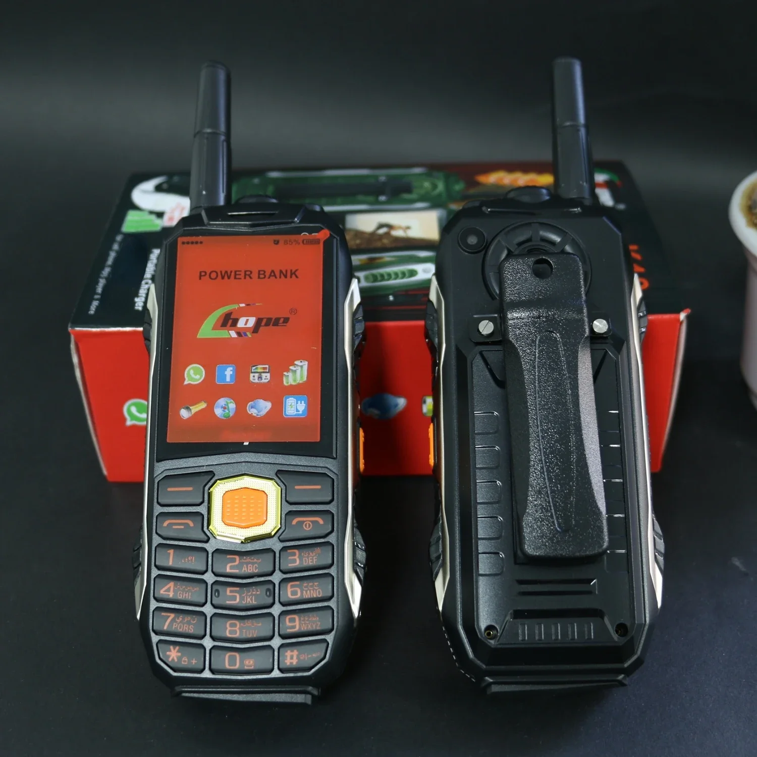 Big Battery Durable Rugged Phone 4 SIM Card Laser Light Magic Voice Long Standby Power Bank Strong Signal Speed Dial Blacklist