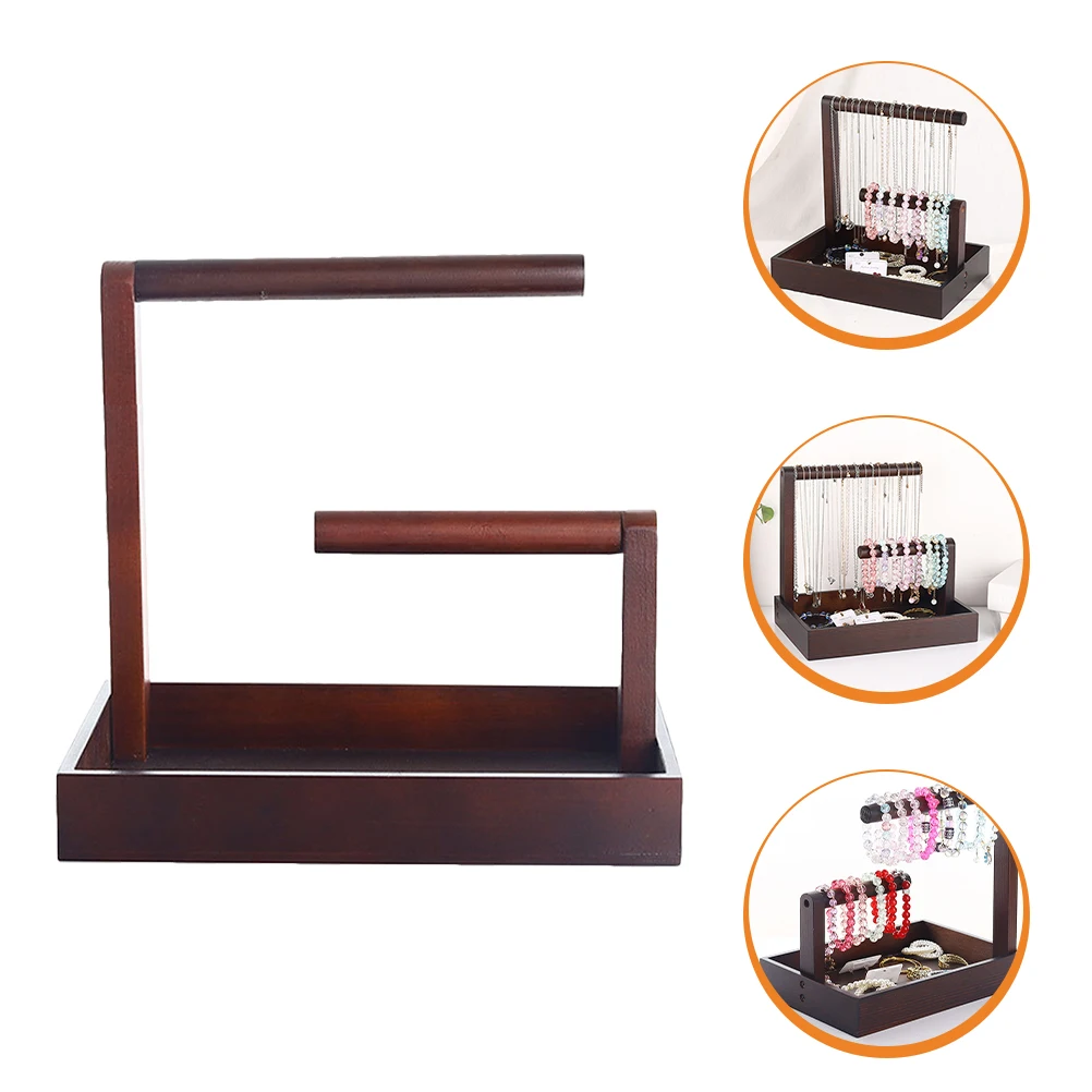Wooden Jewelry ganizer Holder Display Rack for Watches Bracelets Necklaces Storage Container Box Home Decor Gift Idea