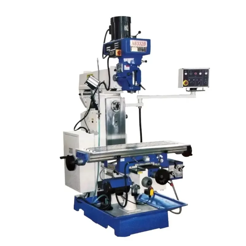 Universal Vertical Swivel Head Milling Machine X6325 Knee Type Rotary R8 Spindle Medium Duty