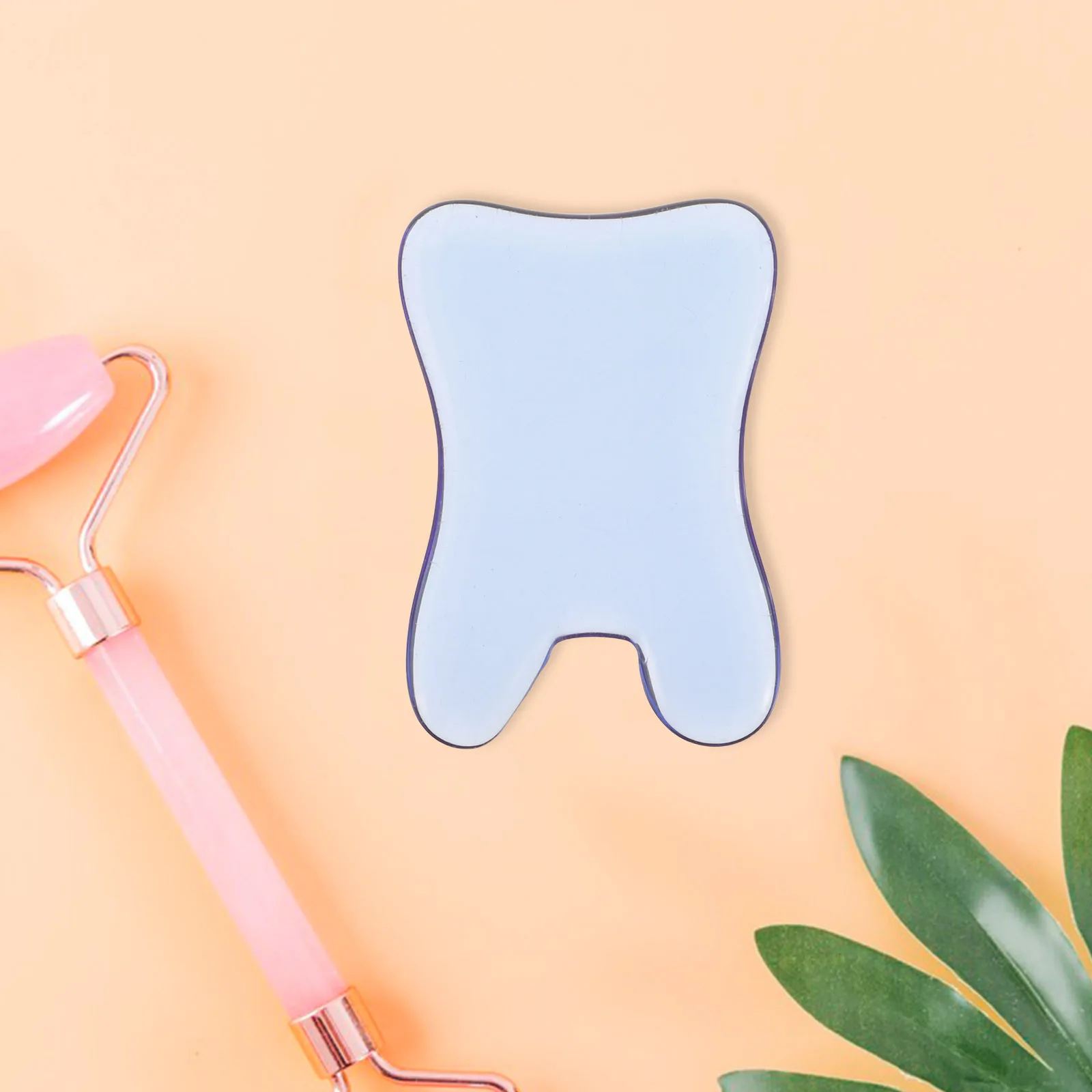 أداة Gua Sha للوجه مصنوعة من الكريستال الأزرق للعناية اليومية بالبشرة ونحت الفك ومدلك تحديد الوجه للنساء والرجال #3