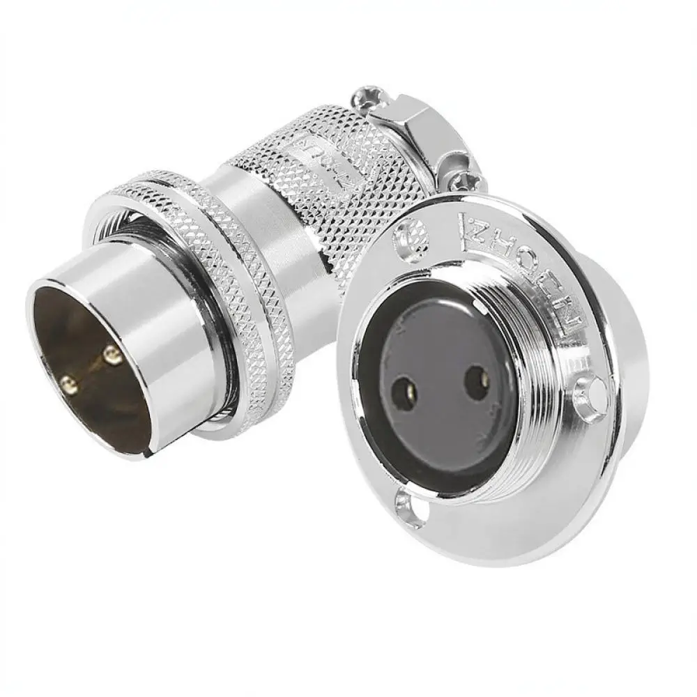 Industrial Circular Connector GX30 Aviation Plug Socket Flange Mount Reverse Panel Connector Durable Electric Signal Wiring Port