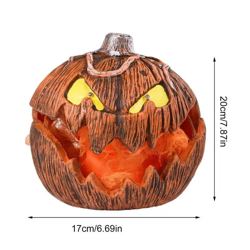 Unique LED Devil Pumpkin Lantern Halloween Evil Pumpkin Lamp