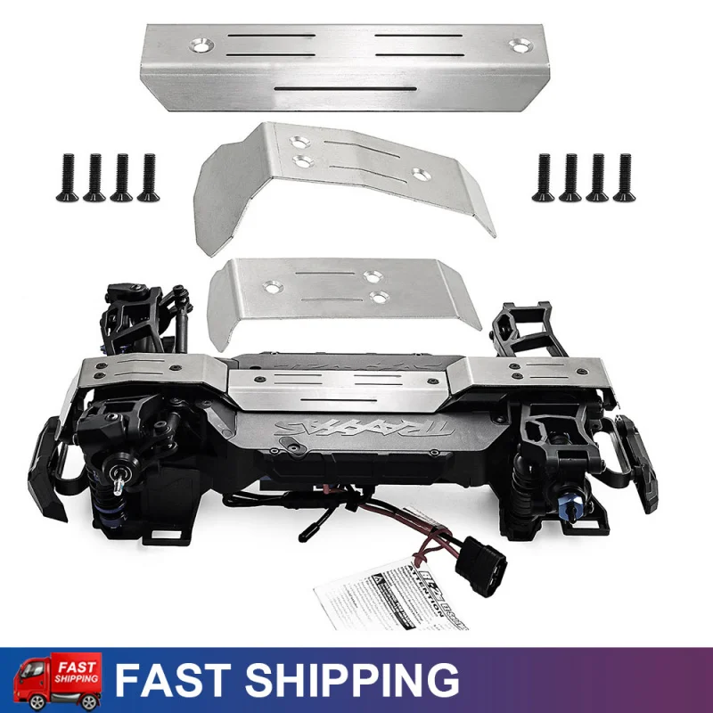 

Stainless Steel Chassis Armor Skid Plate for 1/10 Traxxas Mini Maxx RC Chassis Protective Cover Upgrade Parts