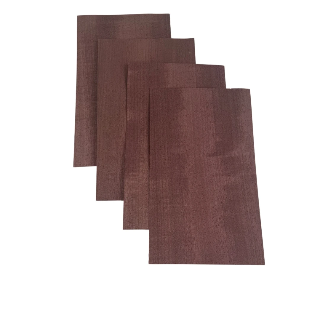 

4PCS Violet Veneer Sheet, 0.5mm Thick, Size 25x15cm, Suitable For Guitar, Furniture Veneering And Inlay Work.