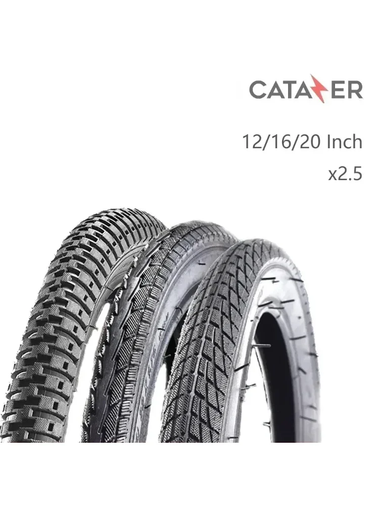 AliExpress catazer CATAZER 12/16/20 Inch x 2.5 Bike Tyre Bicycle Tires Rigidity Durable Power Hardness Easy To Install