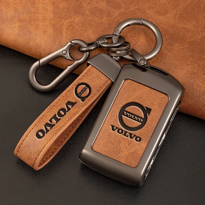 

Zinc alloy car key shell intelligent key cover Volvo S60 S9 XC40 XC60 XC90 V90 Polestar1 Polestar2 car key ring accessories.