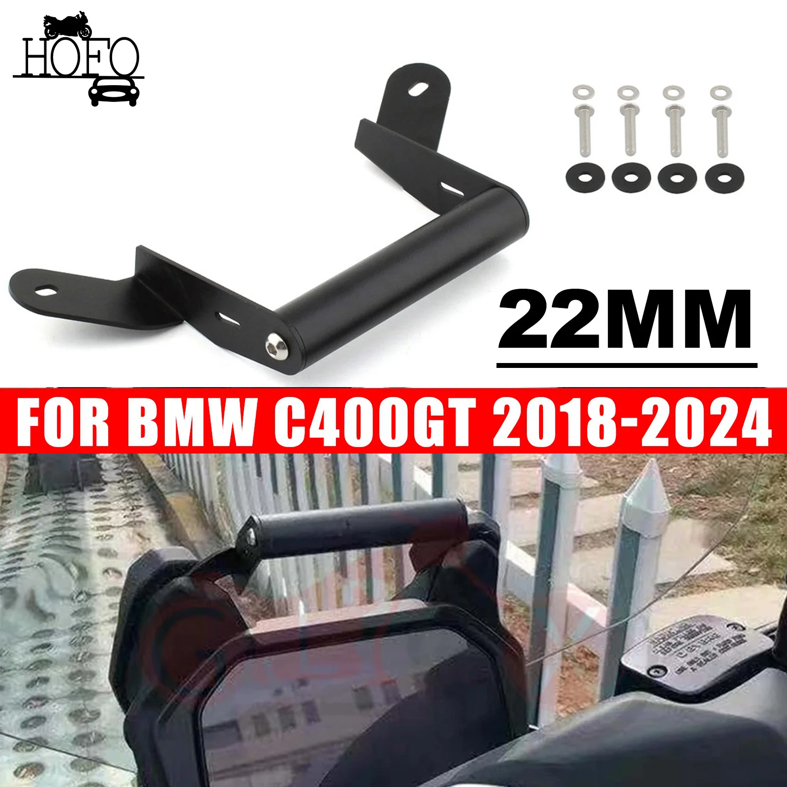 For BMW C400GT 2018-2024 Holder Phone Mobile Phone GPS Navigation Plate Bracket