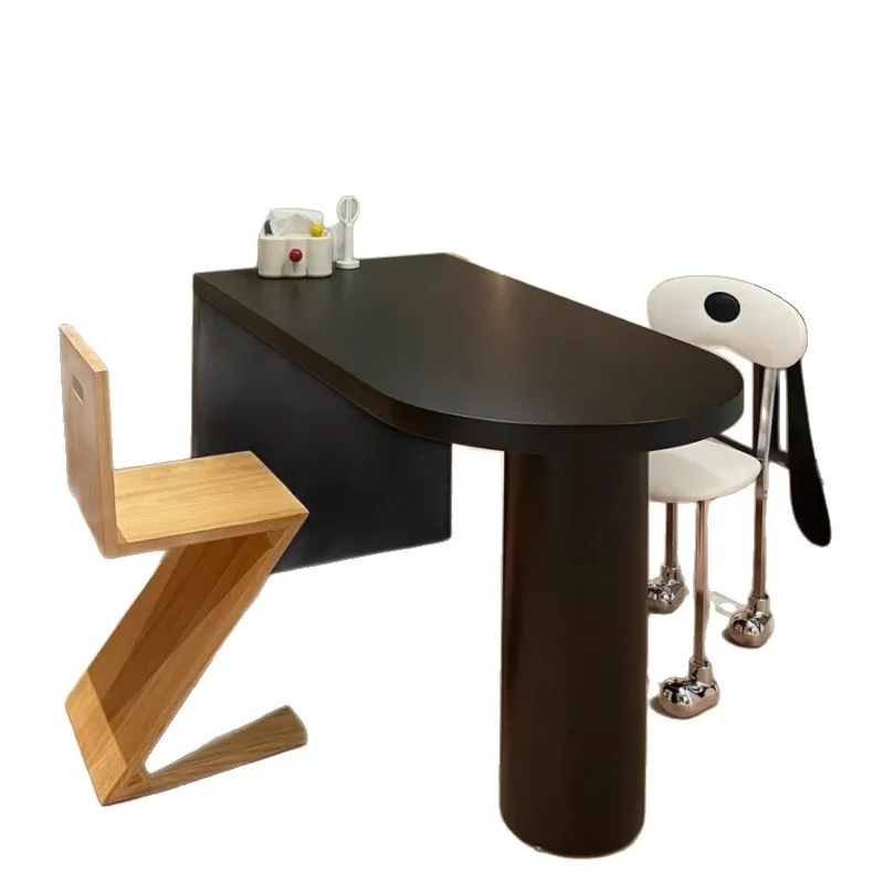 

Solid wood negotiation table Household bar Long table Bar desk Integrated desk Workbench
