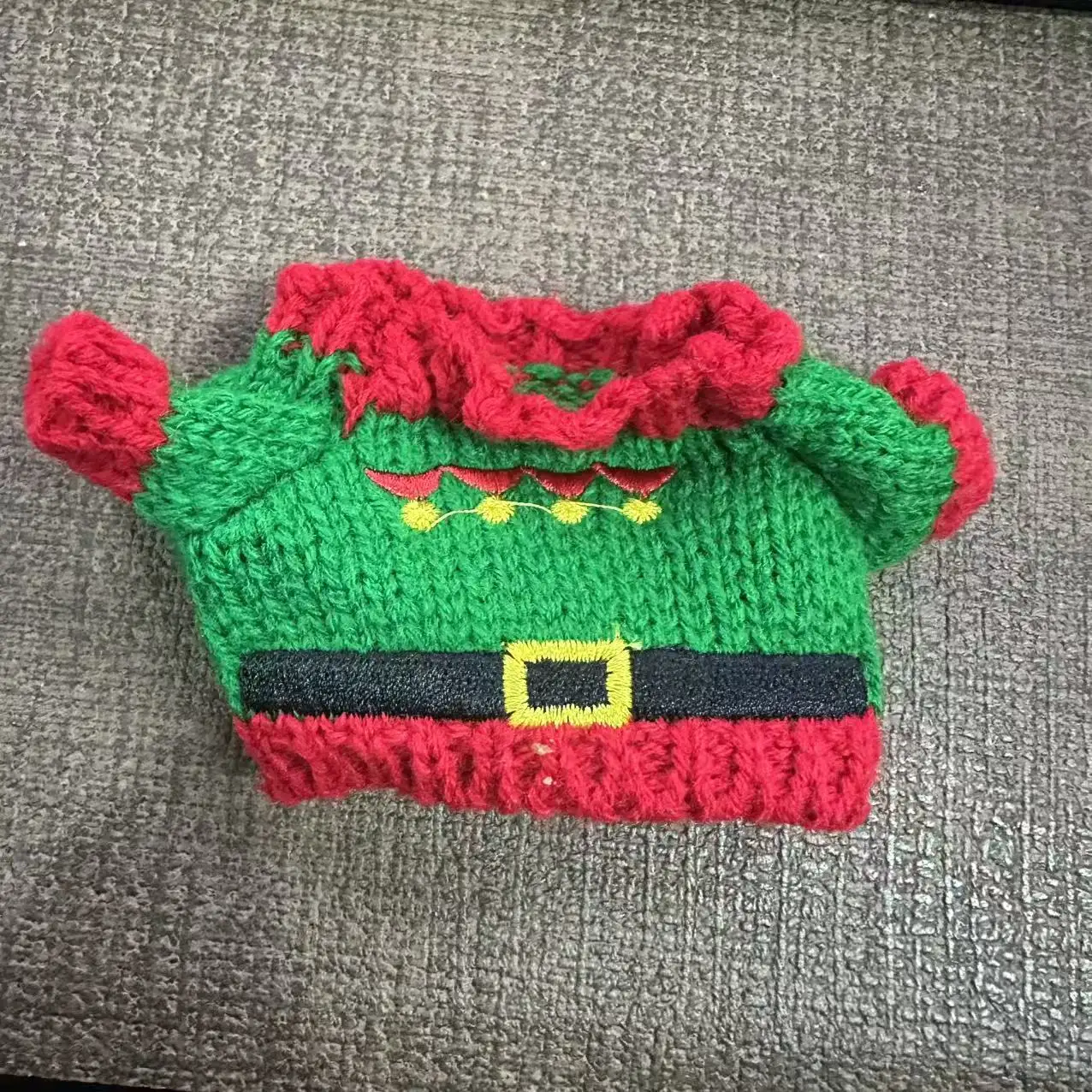 Pour la corée Kpop Exo Labubu idole poupées noël tricoté pull enfant cadeau 17 cm mignon Mini peluche poupée vêtements tenue accessoires