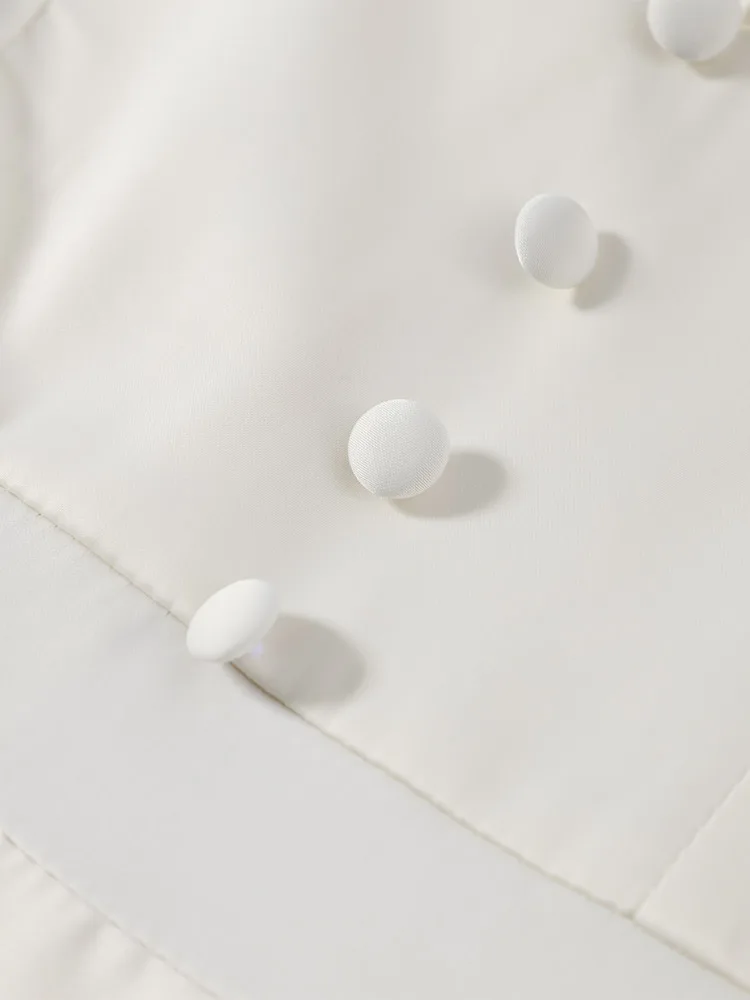 Tief Ausgeschnittenes Tailliertes Langes Kleid mit Weitem Rock für Damen Sexy Puffärmel Einfarbiges Schlankes Abendkleid Charmante Damenkleider – Detail 7