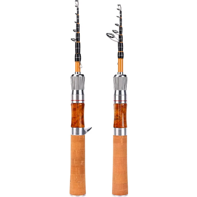 Yeya Telescopic Micro Lure 32.5cm Portable Solid Wood Fishing FUJI A Guide Rings Travel Ultralight for Stream Trout
