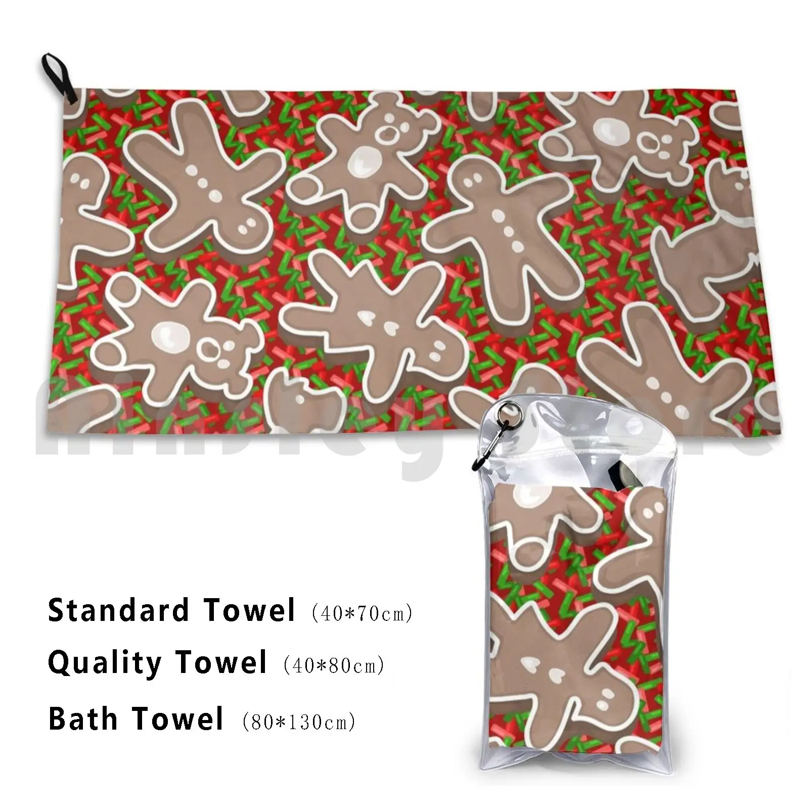 Towel Christmas Gingerbread Cookies 816 Baking Great Britain London England Dessert Sweets