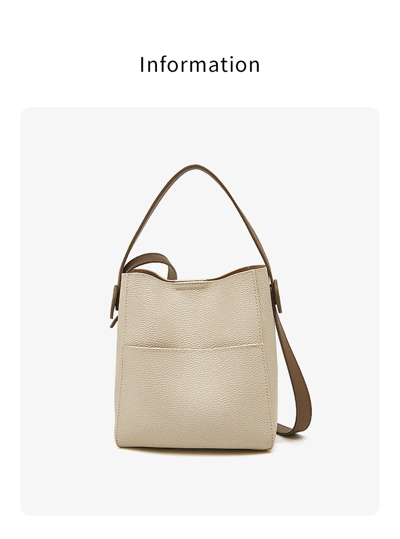 Foxer Split Leder Dame Umhängetasche Frauen große Kapazität Eimer Umhängetasche Top-Qualität stilvolle Handtasche elegante Tasche – Detail 15