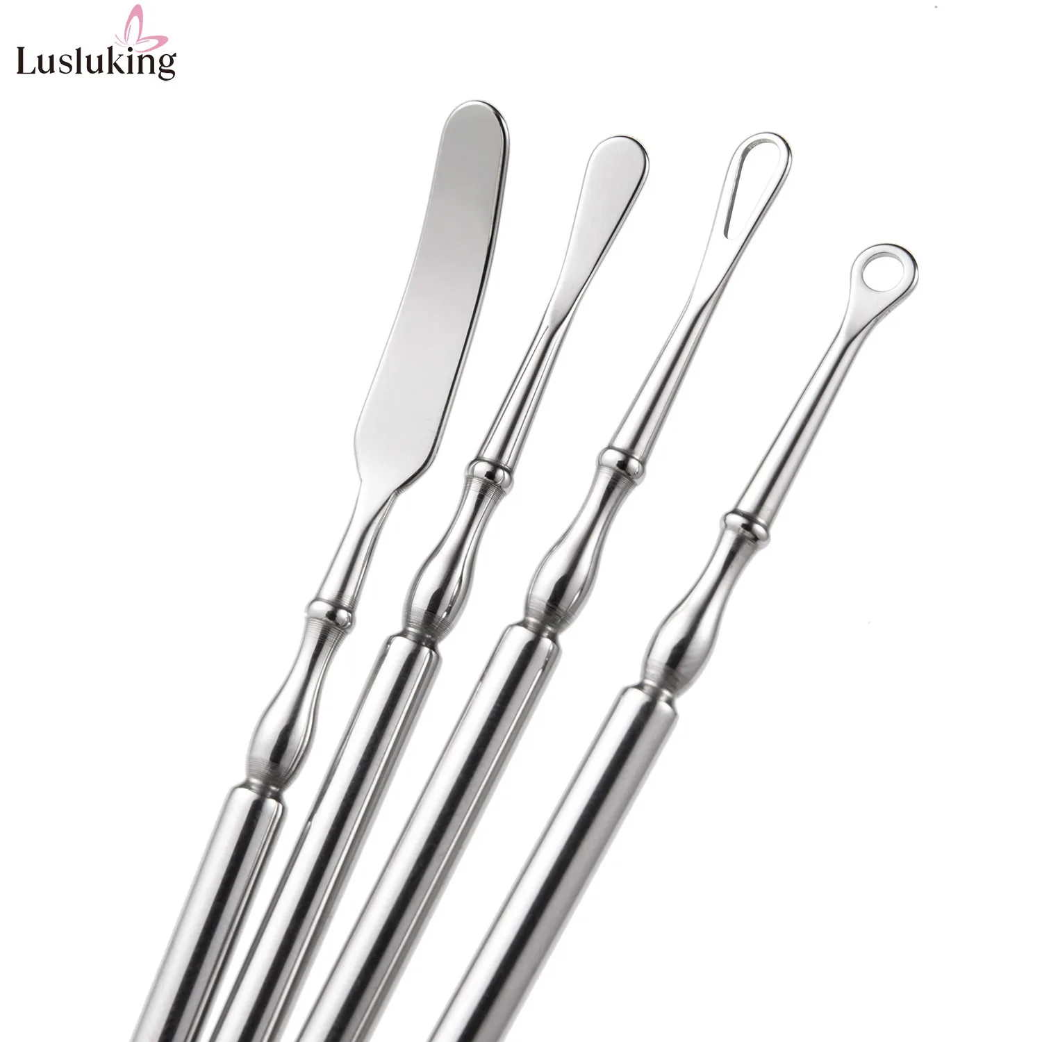 สแตนเลส Blackhead Remover แหนบสิวเครื่องมือ Pore ทําความสะอาดขอบสําหรับจมูกอ่อนโยน Acne EXTRACTOR ทําความสะอาดง่าย