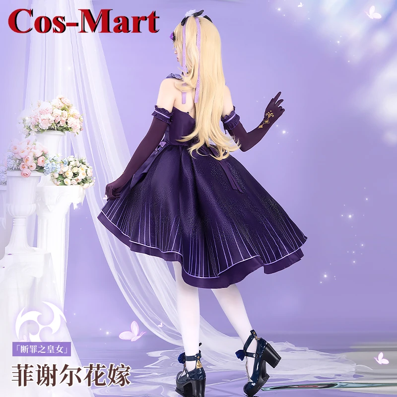 Cos-Mart Game Genshin Impact Fischl Cosplay Costume Elegant Sweet Wedding Dress Activity Party Role Play Clothing