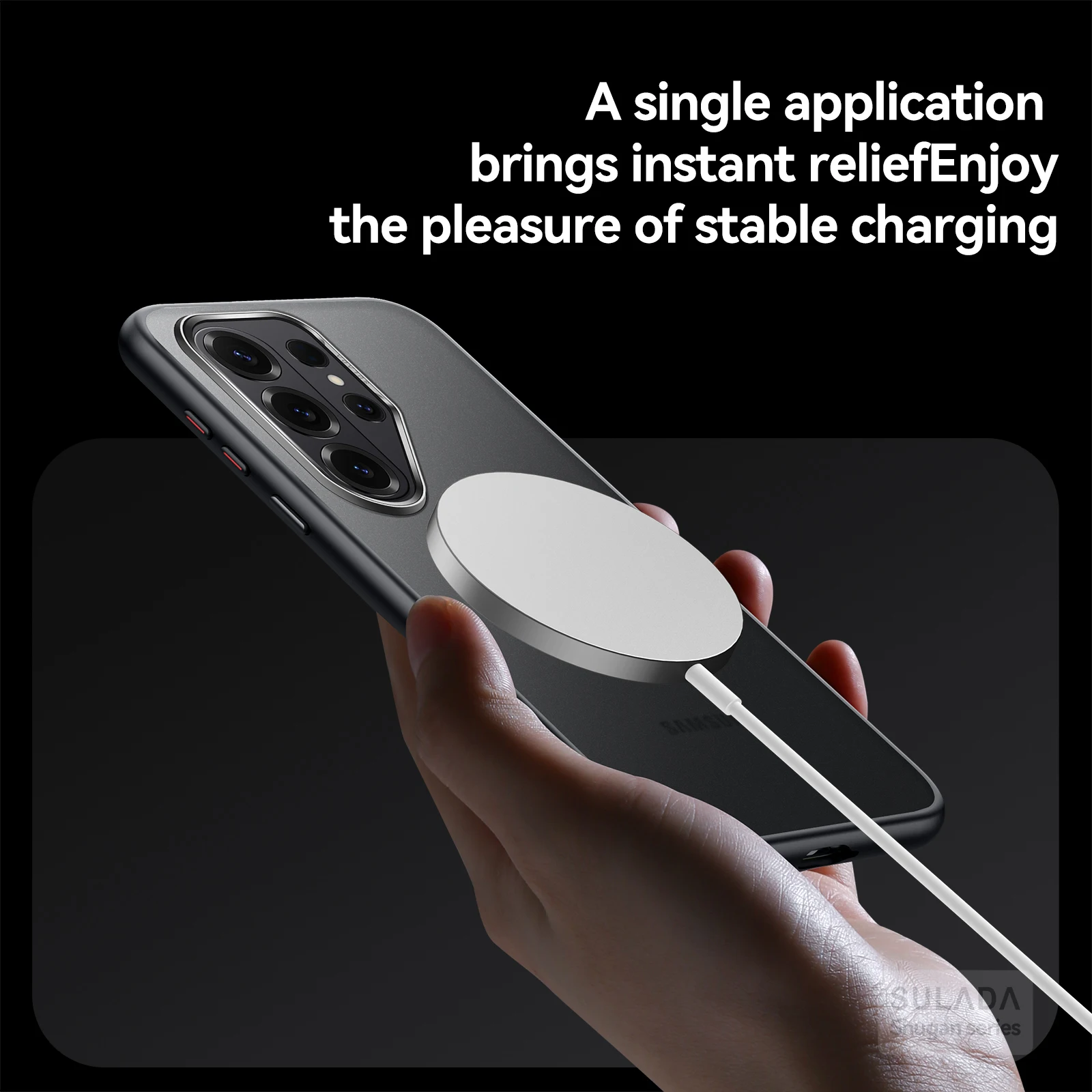 

Skin-friendly matte magnetic Phone Case for Samsung S25 S26 Ultra SULADA comfortable anti-fall soft edge hard Case for S25+ S26+