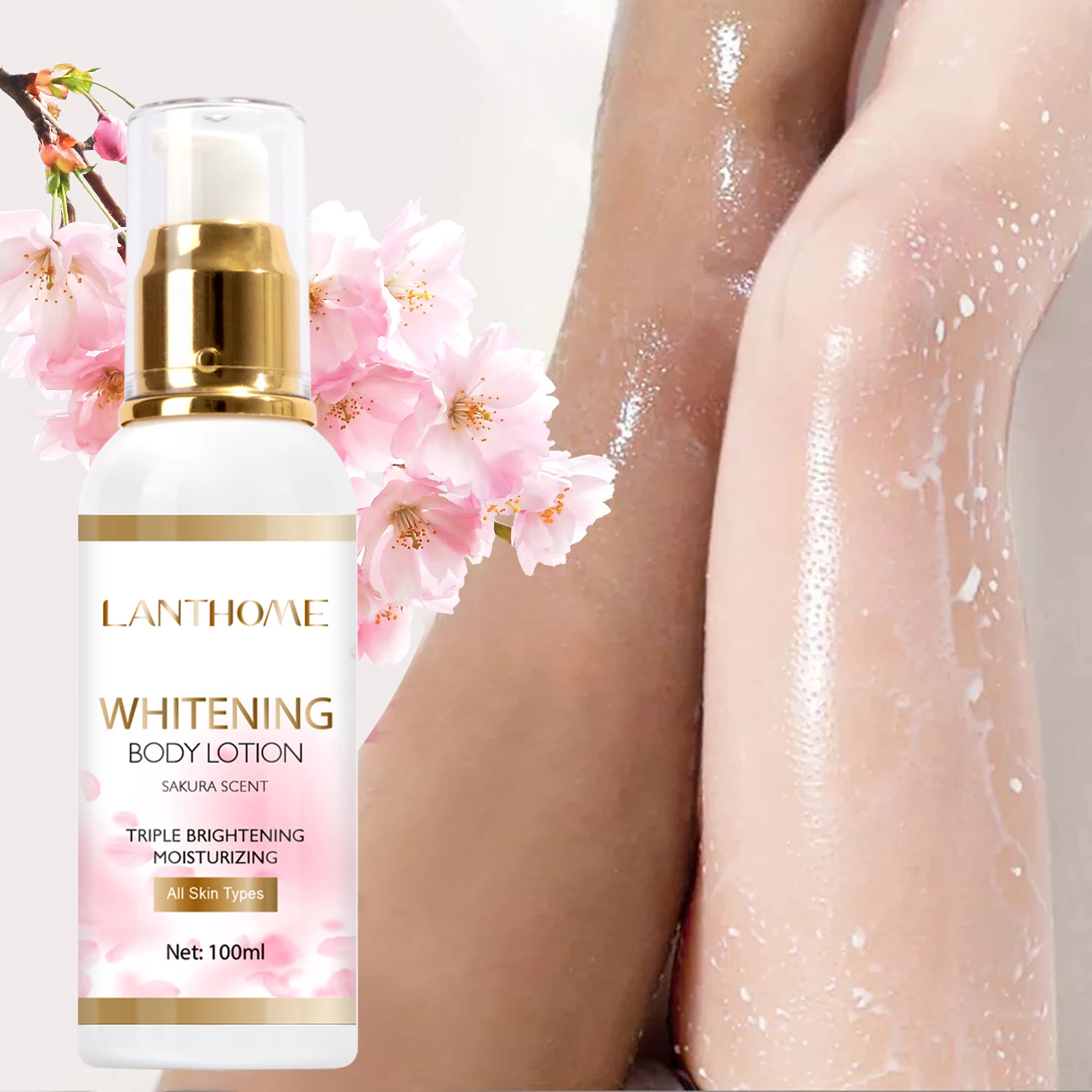 Whitening Body Lotion Skin Lightening Moisturizing Vitamin B3 Bleaching Lotion Cream for Dark Skin Hydrating Smoothing Skin Care