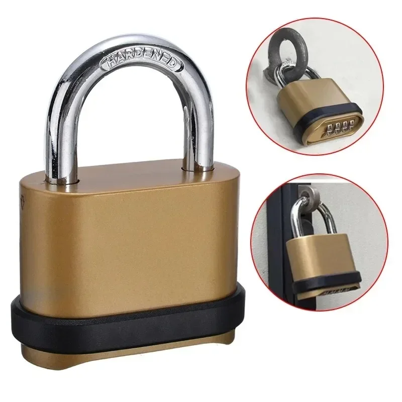 4-digit Combination Zinc Alloy with Password Waterproof,rust-proof and Anti-theft Warehouse Special Lock Truck Door Lock Padlock