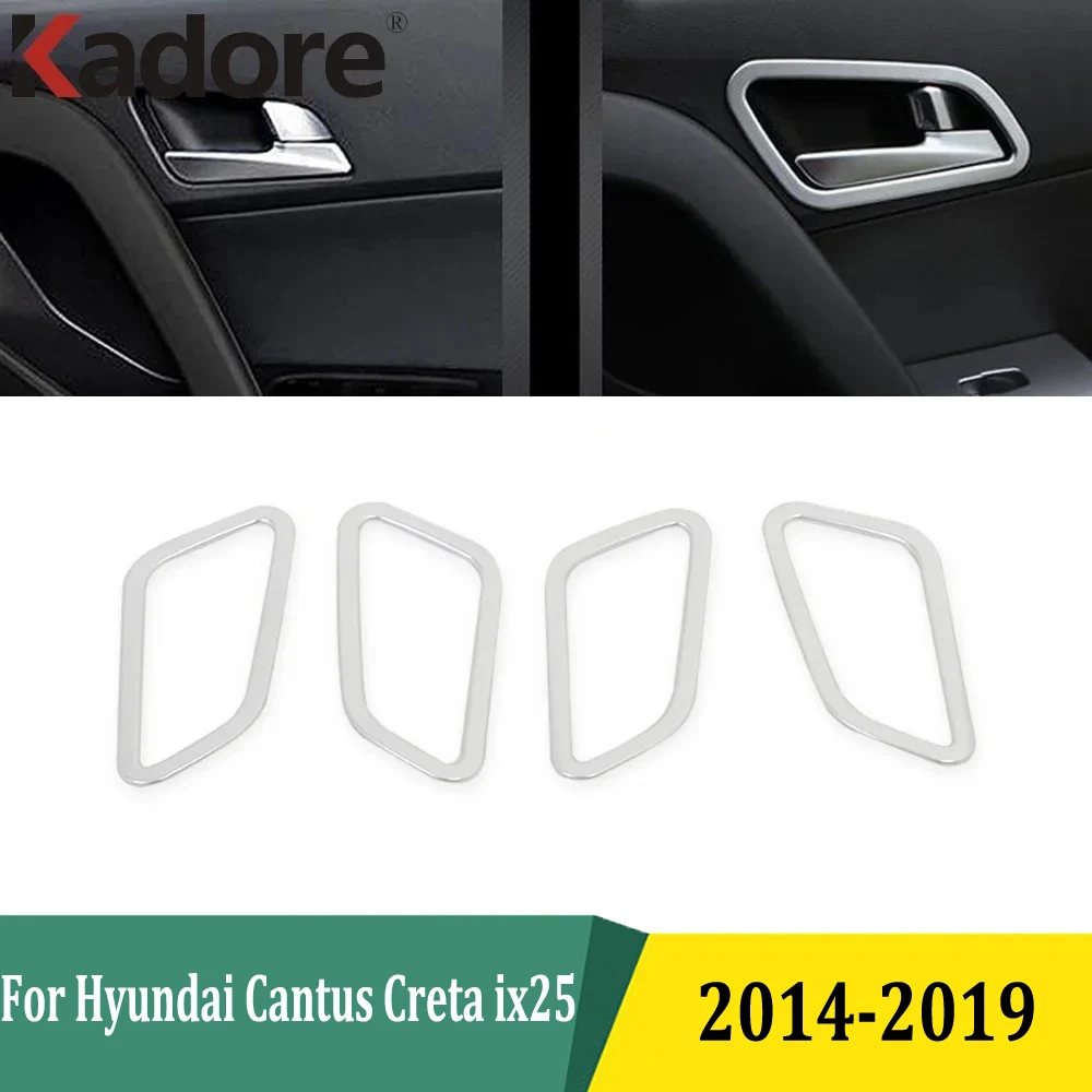 For Hyundai Cantus Creta ix25 2014-2017 2018 2019 Side Door Handle Cover Trims Styling Protection Sticker Interior Accessories