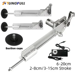 New 6-20cm Stroke Reciprocating Cycle Linear Actuator DC 12V 24V Mini Telescopic Linear Actuator with Suction Cup Speed Control