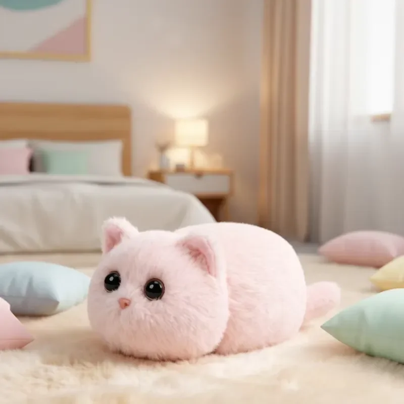 Smart AI Companion Pet Interactive Electronic Toy Voice Control Plush Robot for Kids Anxiety Relief Sleep Aid Home Play