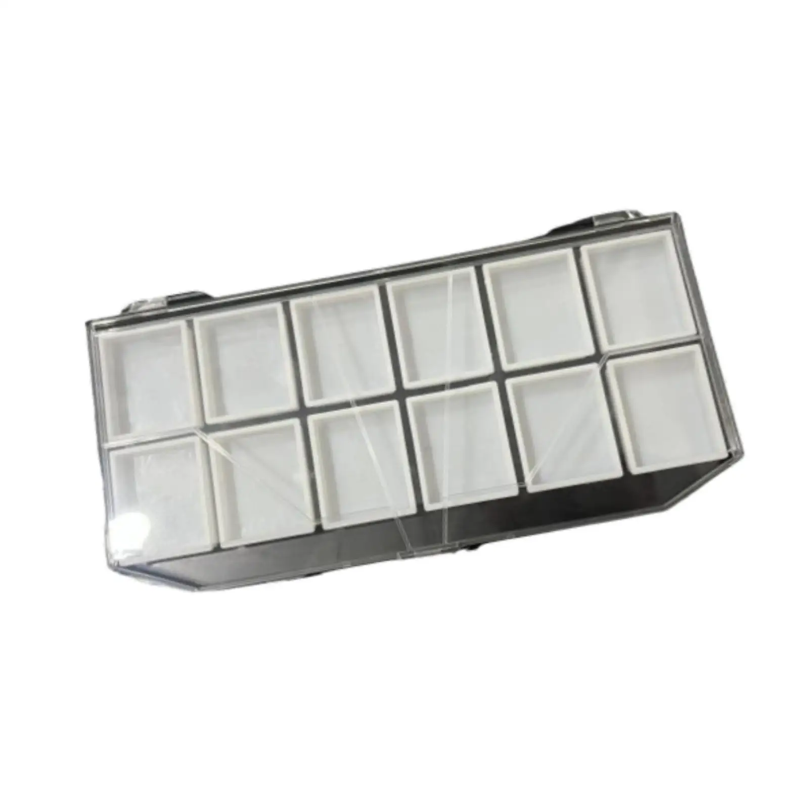 Empty Watercolor Paint Box 12 Wells with Lid Removable Trays Travel Palette Case for Sketching Artists Portable Painting Kit for