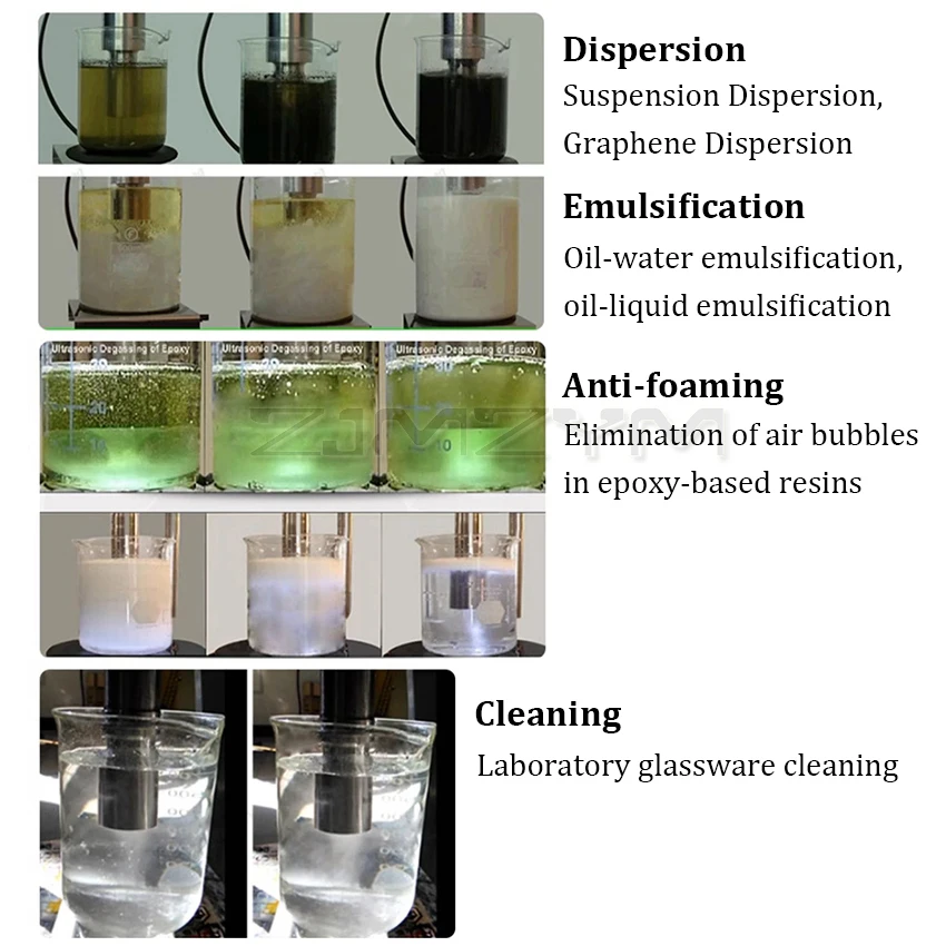 500W 28KHz/35KHz Ultrasonic Processor Equipment Sonicator Probe Lab High Speed Sonic Homogenizer Mixer Liquid Cell Disruptor