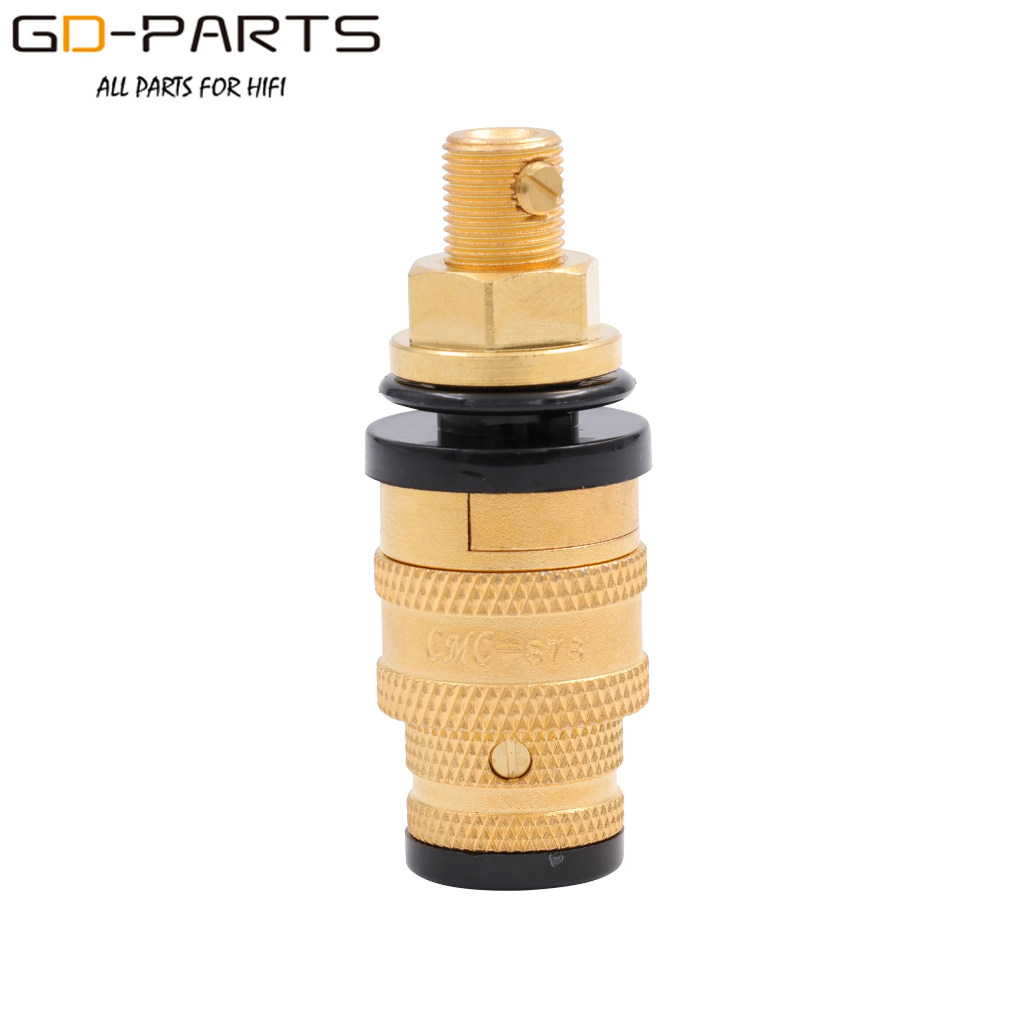 CMC 878M-SE 878L-SE High End OFC Brass Speaker AMP Binding Post Female Banana Jack Socket Connector Gold Plated Hifi Audio DIY