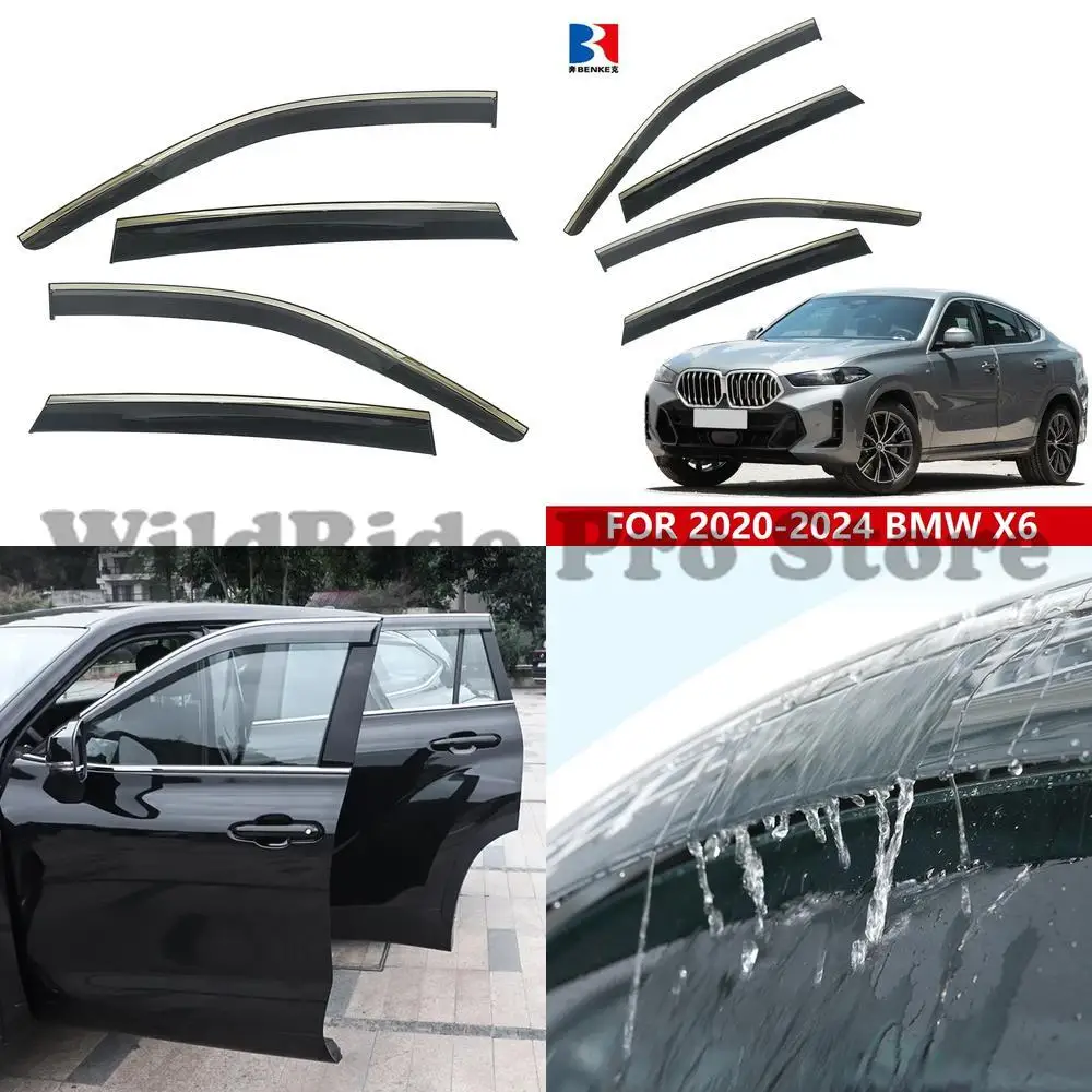 

1 set For WINDOW VISOR Side Sun Visor Wind Deflector Car Door Rain Guard sunvisors weather shield vent visors FOR 2020 2024 BMW