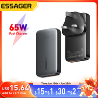 Essager 65W GaN Charger USB Type C PD3.0 Fast Charge For Macbook Tablet Quick Charge QC4.0 3.0 Phone Charger For iPhone 16 15 14