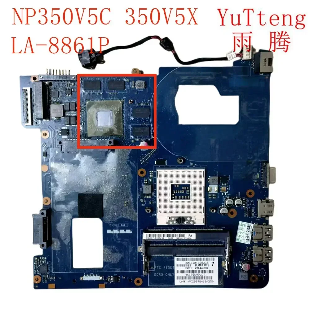 

For Samsung NP350 NP350V5C 350V5X Laptop Motherboard LA-8861P SLJ8Ee memory support 3 generations I7cpu 100% test ok