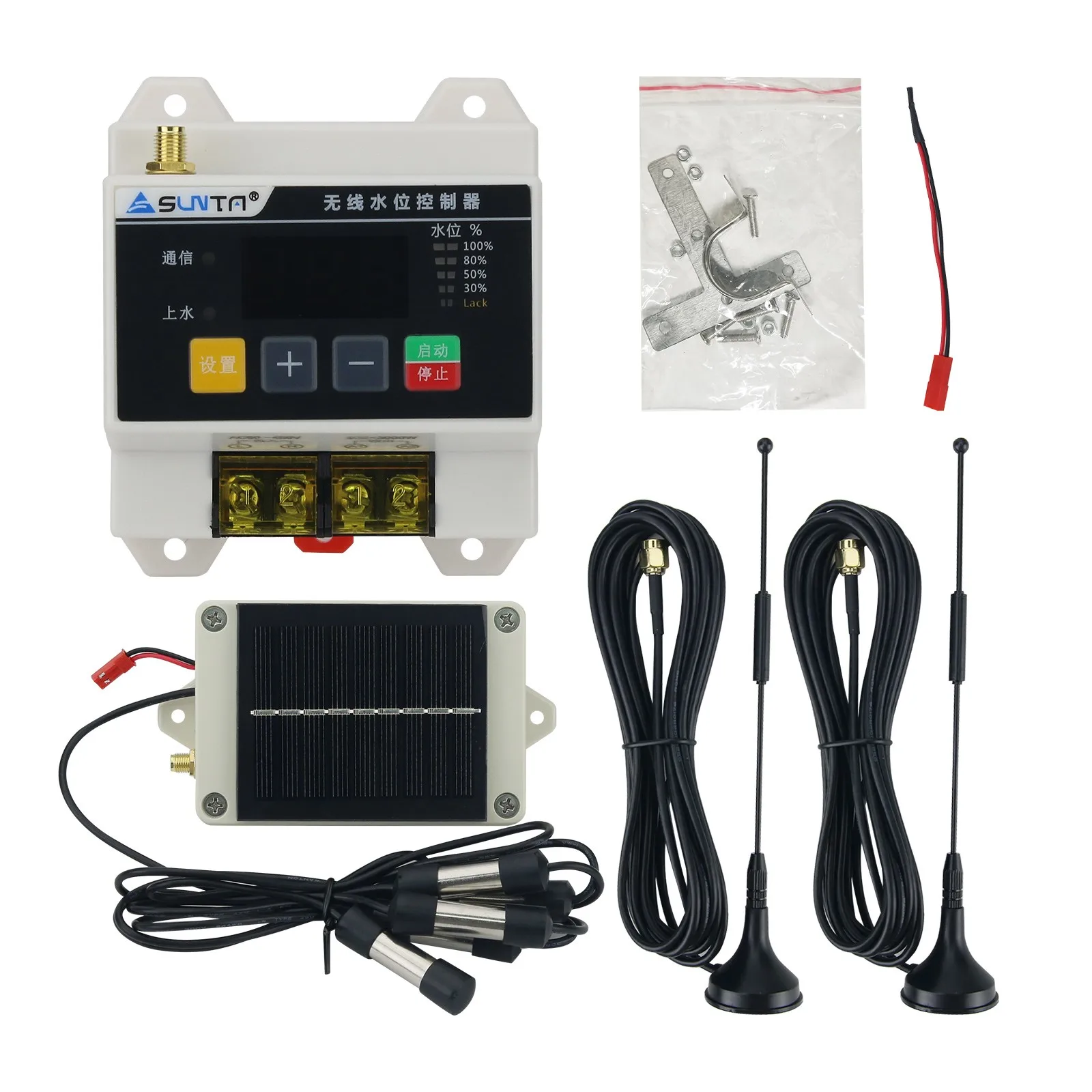Wireless Remote Water Level Controller Water Pump Water Tower 220V Liquid Level Remote Control Float Sensor Switch