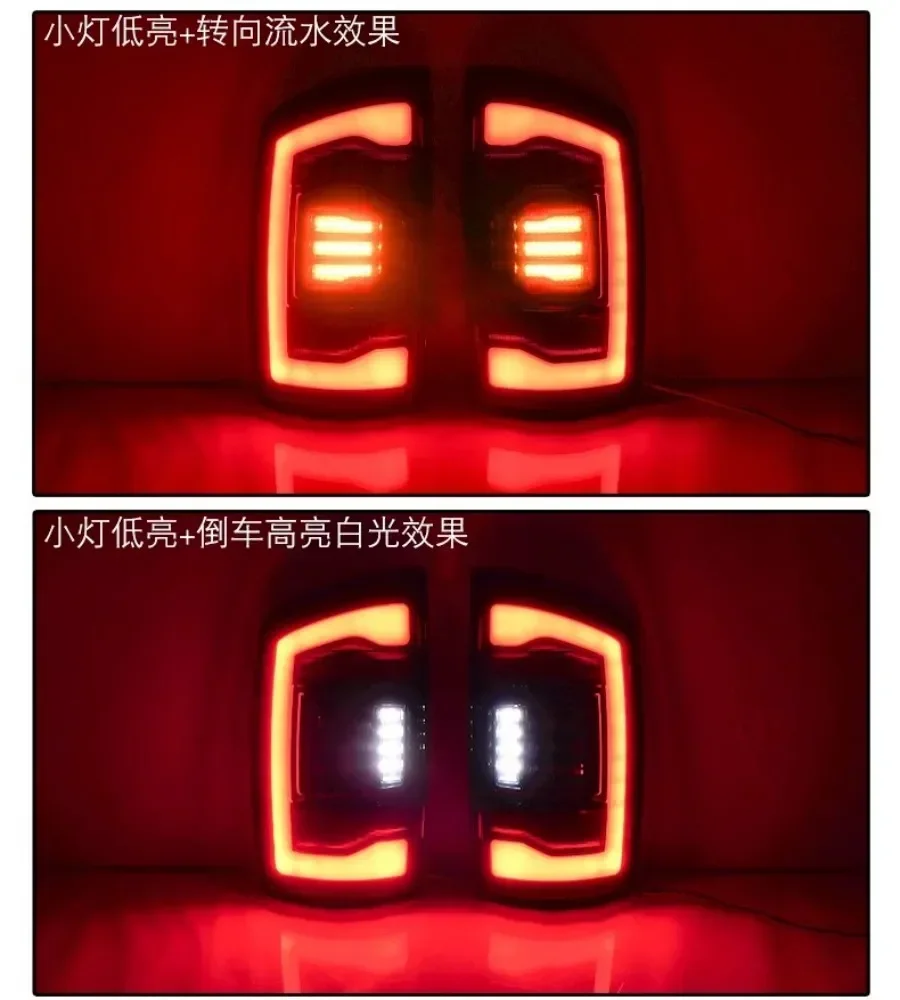 Body Kit LED Taillight Assembly For Dodge RAM 2002-2008 Modified backup light Turn signal Brake Light Daytime Running Light - view 4