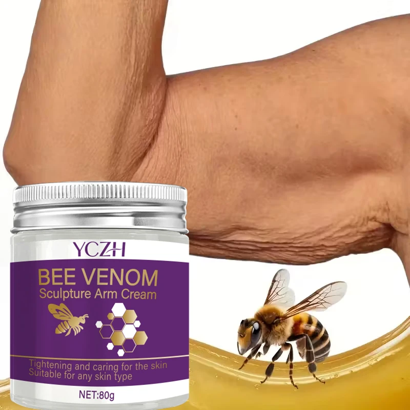 كريم تشكيل ذراع سم النحل، مرطب وشد، مناسب لجميع أنواع البشرة باللون البيج الفاتح على الذراع والبطن وحمض الهيالورونيك والفخذين والأرداف والعناية بالبشرة الخفيفة #1