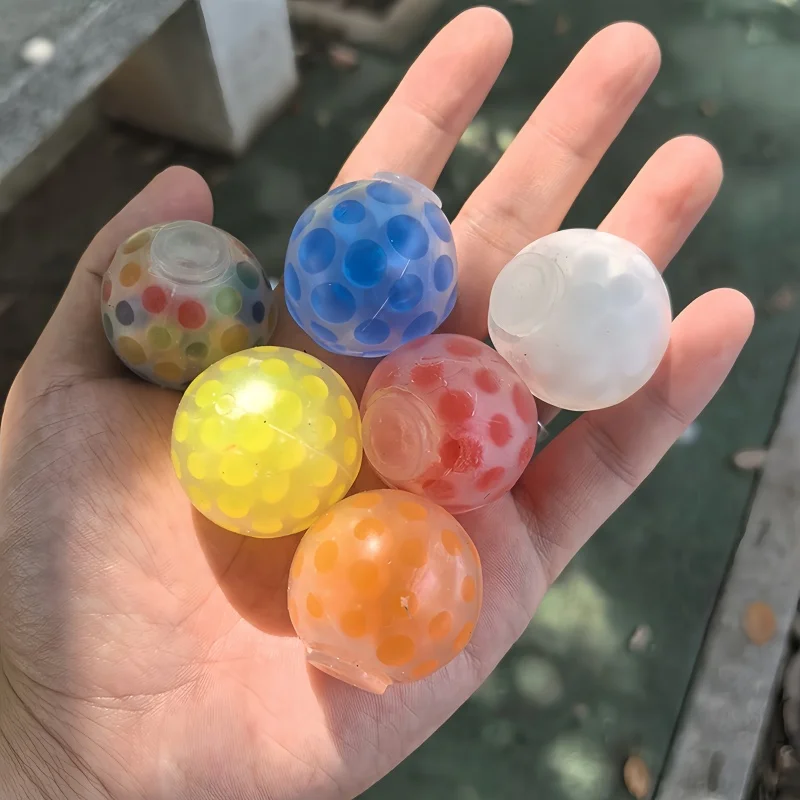 5pcs 3.5 ซม.ยางนุ่ม Squeeze Ball Grape Ball ความเครียดบรรเทา Sensory ของเล่นสําหรับเด็กปาร์ตี้โปรดปราน Pinata Fillers คริสต์มาสของ...
