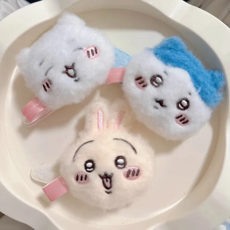 chiikawa Jiikawa plush doll hair clip bangs clip hair accessories small eight Usaki cute decorative clip